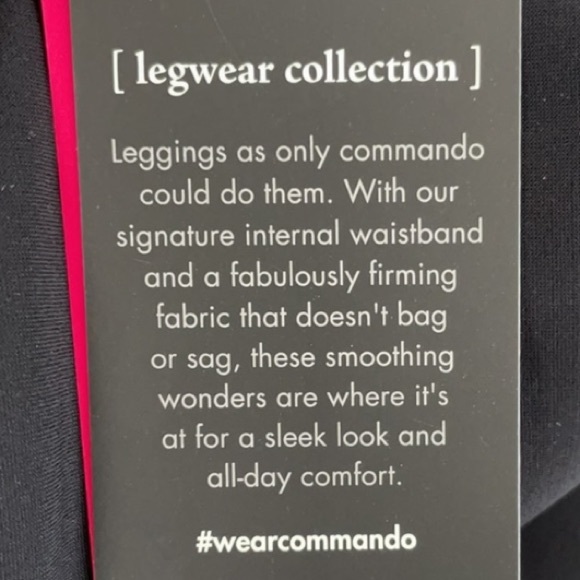 30-50% OFF BUNDLES! NWT COMMANDO HIGH-RISE LEGGINGS SEAMLESS SIZE L WORK PANTS - Picture 3 of 14
